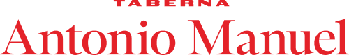 Taberna Antonio Manuel: Logotipo horizontal rojo